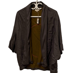 Nwt’s World Market Dark Grey Lined Kimono O/S